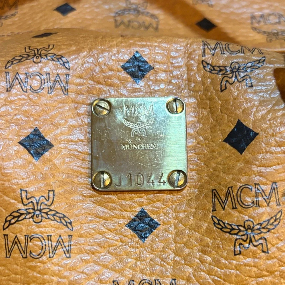 MCM Cognac Visetos Satchel - Picture 2 of 14